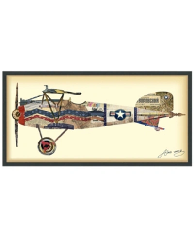 Empire Art Direct 'antique Biplane 3' Dimensional Collage Wall Art In Multi