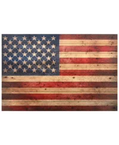 Empire Art Direct 'american Dream' Arte De Legno Digital Print On Solid Wood Wall Art In Multi