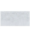 EMPIRE ART DIRECT WHITE SNOW A TEXTURED METALLIC HAND PAINTED WALL ART BY MARTIN EDWARDS, 24" X 48" X 1.5"