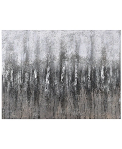 Empire Art Direct Gray Frequency Textured Metallic Hand Painted Wall Art By Martin Edwards, 30" X 40" X 1.5" In Multi