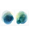 EMPIRE ART DIRECT EVOLVING PLANETS I I FRAMELESS FREE FLOATING TEMPERED ART GLASS ABSTRACT WALL ART, 38" X 38" X 0.2"