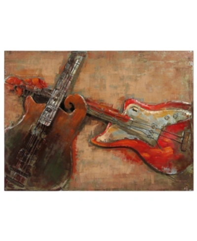 Empire Art Direct Acustica Mixed Media Iron Hand Painted Dimensional Wall Art, 30" X 40" X 3.2" In Multi