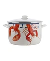 GOLDEN RABBIT LOBSTER ENAMELWARE 18 QUART STOCK POT