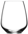 LUIGI BORMIOLI GLASSWARE, SET OF 4 CRESCENDO STEMLESS WINE GLASSES