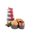 ALDER CREEK GIFT BASKETS HOLIDAY GREY CIRCLE GIFT TOWER