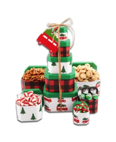 Alder Creek Gift Baskets Vintage Truck Holiday Gift Tower