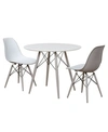 BUYLATERAL MID-CENTURY ELBA 3 PIECE DINING SET