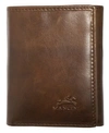 MANCINI MEN'S MANCINI BOULDER COLLECTION RFID SECURE TRIFLOD WALLET