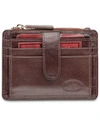 Mancini Men's  Equestrian2 Collection Rfid Secure Card Case And Coin Pocket In Brown