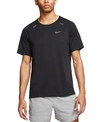 Nike Men's Rise 365 Dri-fit Running Tee In Black