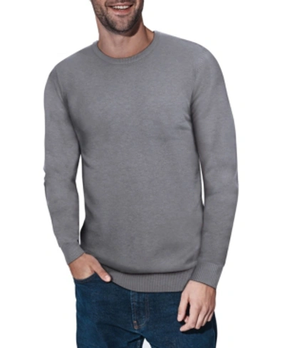 X-ray Men's Basic Crewneck Pullover Midweight Sweater In Dark Gray
