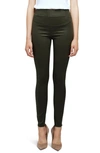 L AGENCE ROCHELLE COATED HIGH WAIST PULL-ON SKINNY JEANS,2443MFDC