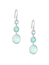 Ippolita Lollitini 3-stone Drop Earrings In Sterling Silver