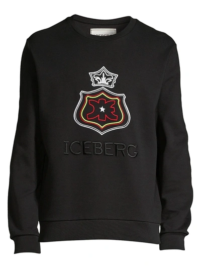 Iceberg Crest Sweatshirt In Black