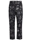 VALENTINO CONSTELLATION GRAPHIC CROPPED TROUSERS,400012910000