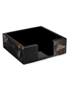 Ladorada Horn Veneer Large Dinner Napkin Holder