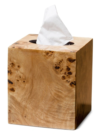 Ladorada Burl Veneer Tissue Box Cover