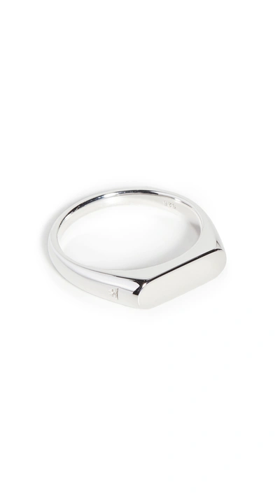 Tom Wood Silver Knut Signet Ring