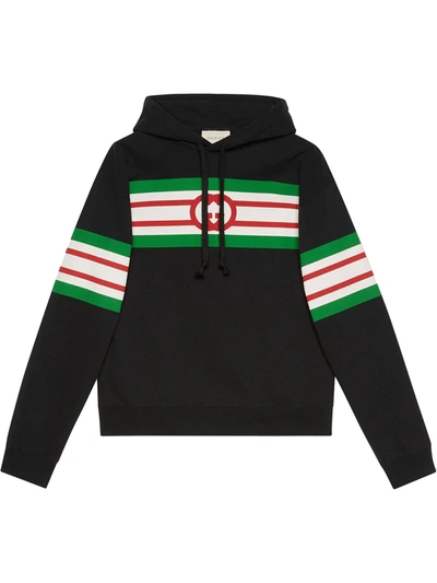 Gucci Black Interlocking G Print Hoodie