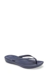 Fitflop Iqushion Flip Flop In Midnight Navy/ Blue