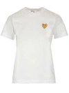COMME DES GARÇONS PLAY COMME DES GARÇONS PLAY LOGO EMBROIDERED T