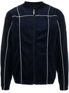 Fila Textured Lined Jacket In Blue