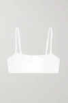 Mara Hoffman + Net Sustain Sia Ribbed Bikini Top In White
