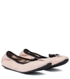 FERRAGAMO LEATHER BALLET FLATS,P00525169