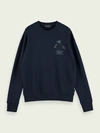 SCOTCH & SODA REFLECTIVE CREW NECK SWEATSHIRT,8719029258294