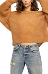 FREE PEOPLE LULU OVERSIZE V-NECK SWEATER,OB1169609