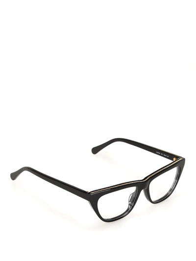 Stella Mccartney Black Acetate Eyeglasses
