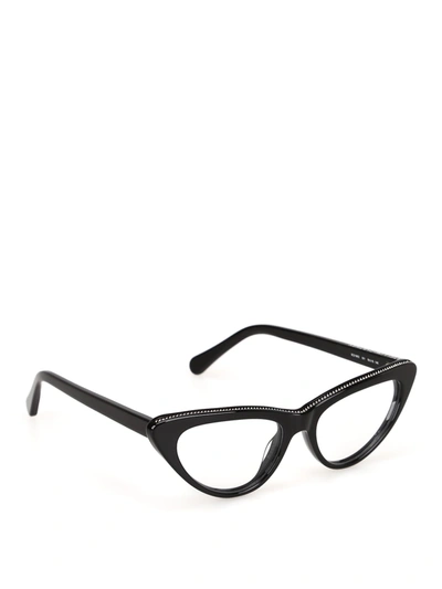 Stella Mccartney Sc0190o Eyewear In Black Black Transpare