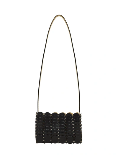 Paco Rabanne Pacoïo Shoulder Bag In Nero Oro