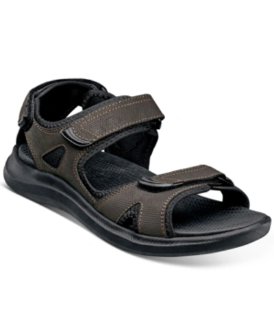 NUNN BUSH MEN'S RIO VISTA THREE STRAP RIVER SANDALS