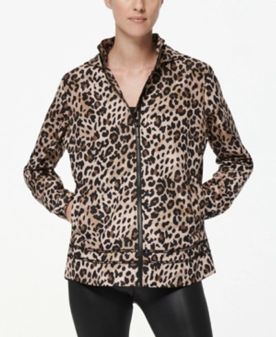 Marc New York Performance Women's Leopard Windbreaker Raincoat In Leopard Print
