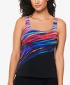 REEBOK NORTHERN LIGHTS TANKINI TOP WOMEN'S SWIMSUIT