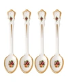 ROYAL ALBERT OLD COUNTRY ROSES SPOON 5.9" SET/4