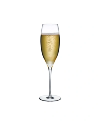 Nude Glass Dimple Champagne Glass, Set Of 2 In Clear