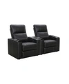 ABBYSON LIVING THOMAS POWER FAUX LEATHER RECLINER, SET OF 2