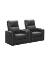 ABBYSON LIVING THOMAS POWER FAUX LEATHER RECLINER, SET OF 2