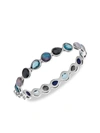 IPPOLITA ROCK CANDY STERLING SILVER & MIXED-STONE ALL-AROUND HINGED BANGLE,400012689023
