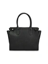 Gigi New York Reese Leather Tote Bag In Black