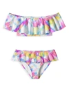 STELLA COVE LITTLE GIRLS & GIRL'S WHIRL DRAPED SWIM SET,400013240504