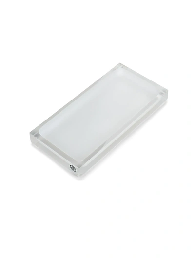 Jonathan Adler Hollywood Tray In Clear/ White