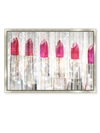 OLIVER GAL WHITE LIPSTICK COLLECTION FRAMED WALL ART,400095248799