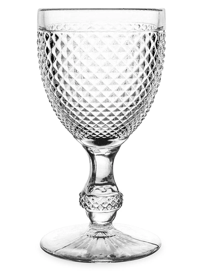 Vista Alegre Bicos 4-piece Glass Water Goblet Set In Clear