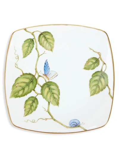 Anna Weatherly Butterfly & Leaf Square Porcelain Accent Plate