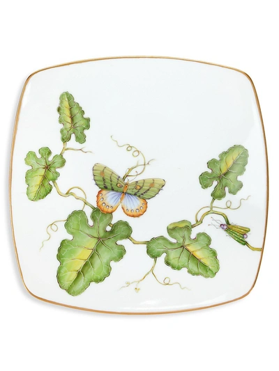 Anna Weatherly Butterfly & Dragonfly Porcelain Square Accent Plate