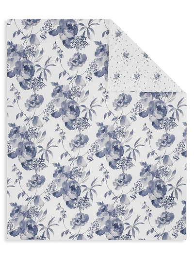 Anne De Solene Marquise Floral Duvet Cover In Blue