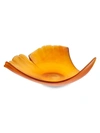Daum Large Ginko Leaf, Amber